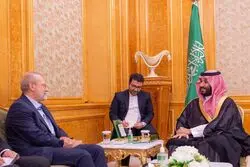لاریجانی با بن‌سلمان دیدار و گفت‌وگو کرد