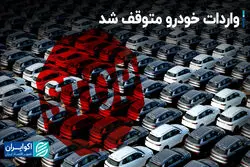 واردات خودرو متوقف شد