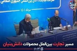 مسیر تجارت بین‌الملل محصولات دانش‌بنیان