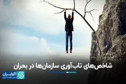 شاخص‌های تاب‌آوری سازمان‌ها در بحران