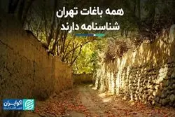 بوستان انتفاعی تنها راه حفظ باغ‌های تهران