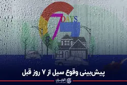 پیش‌بینی وقوع سیل از ۷ روز قبل
