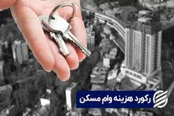 رکورد هزینه وام مسکن