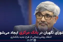 شورای نگهبان در بانک مرکزی ایجاد می‌شود