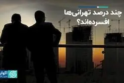 چند درصد تهرانی‌ها افسرده‌اند؟