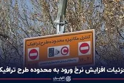 جزئیات افزایش نرخ ورود به محدوده طرح ترافیک