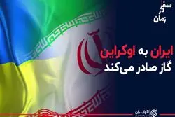  ایران به اوکراین گاز صادر می‌کند
