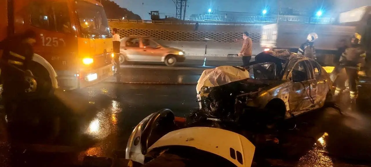 جزییات تصادف مرگبار در بزرگراه آزادگان+فیلم

