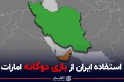 استفاده ایران از بازی دوگانه امارات