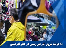 دست کرونا بر گلوی 7 میلیون شاغل غیر رسمی در ایران