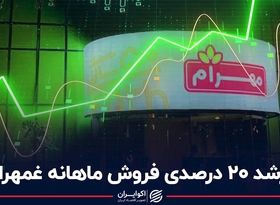 رشد 20 درصدی فروش ماهانه غمهرا