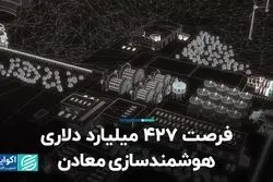 فرصت 427 میلیارد دلاری هوشمندسازی معادن