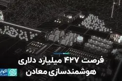 فرصت 427 میلیارد دلاری هوشمندسازی معادن