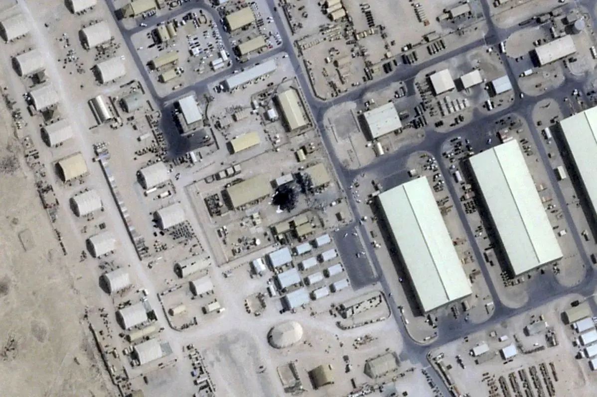 انتشار تصاویر ماهواره‌ای خسارت حمله موشکی ایران به پایگاه آمریکایی در قطر؛ گنبد ژئودزیک هدف گرفته شد