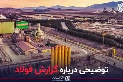 توضیحی درباره گزارش فولاد