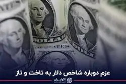 عزم دوباره شاخص دلار به تاخت و تاز
