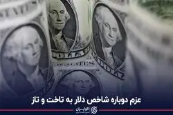 عزم دوباره شاخص دلار به تاخت و تاز