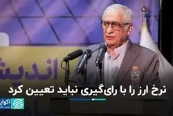 نرخ ارز را با رای‌گیری نباید تعیین کرد