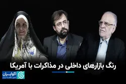  رنگ بازارهای داخلی در مذاکرات با آمریکا