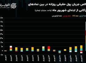 عملکرد فراکابی‌ها با ورود 71 میلیارد تومان پول حقیقی در معاملات یکشنبه