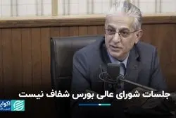 شورای عالی بورس پنهان عمل می‌کند