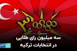 سه میلیون رای طلایی در انتخابات ترکیه