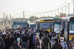 بازگشت زائران از مرزهای چذابه، شلمچه و خسروی به کشور