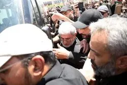 سردار قاآنی در مراسم تشییع رهبر شهید در مشهد حاضر شد + عکس