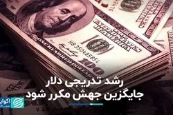 رشد تدریجی دلار جایگزین جهش مکرر شود