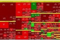 روز سقوط بورس / بازار سهام سرخ شد