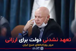 تعهد نشدنی دولت برای ارزانی / پادکست برنامه صبحگاهی مرور روزنامه های امروز ۲۱ اردیبهشت ۱۴۰۱