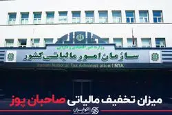 میزان تخفیف مالیاتی صاحبان پوز