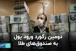 سرریز شدن پول به صندوق‌های طلا در اولین روزکاری تابستان