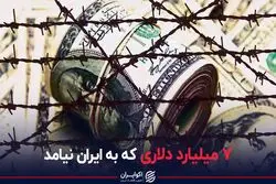  7 میلیارد دلاری که به ایران نیامد