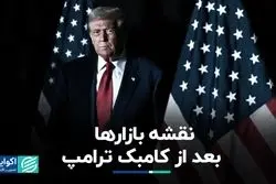 نقشه بازارها بعد از کامبک ترامپ