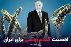اهمیت گندم روسی برای ایران